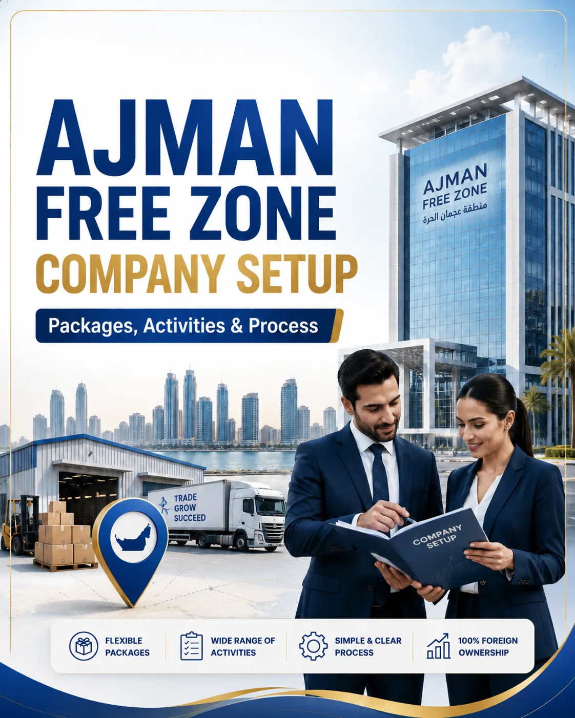 Ajman Free Zone Company Setup: Packages, Activities and Application Process