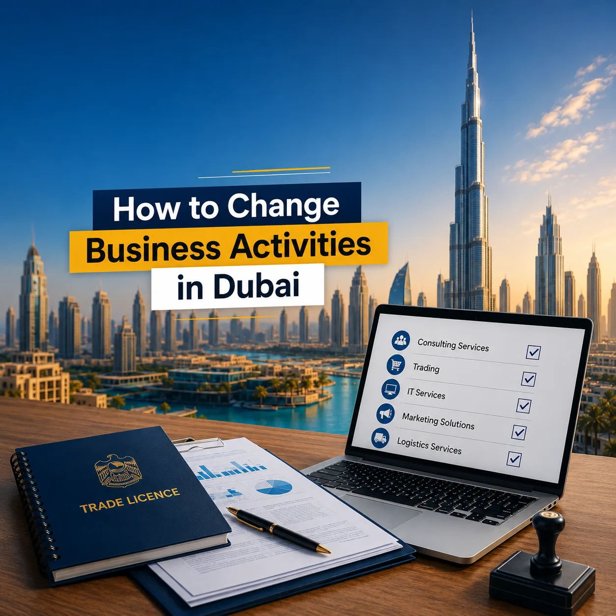 How to Change Business Activities in Dubai