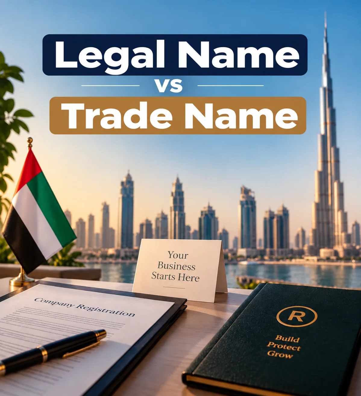 Legal Name vs Trade Name vs Trademark in UAE: Key Differences