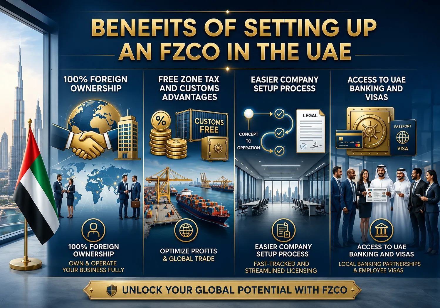 FZCO in UAE: Meaning, Benefits and Free Zone Company Structure