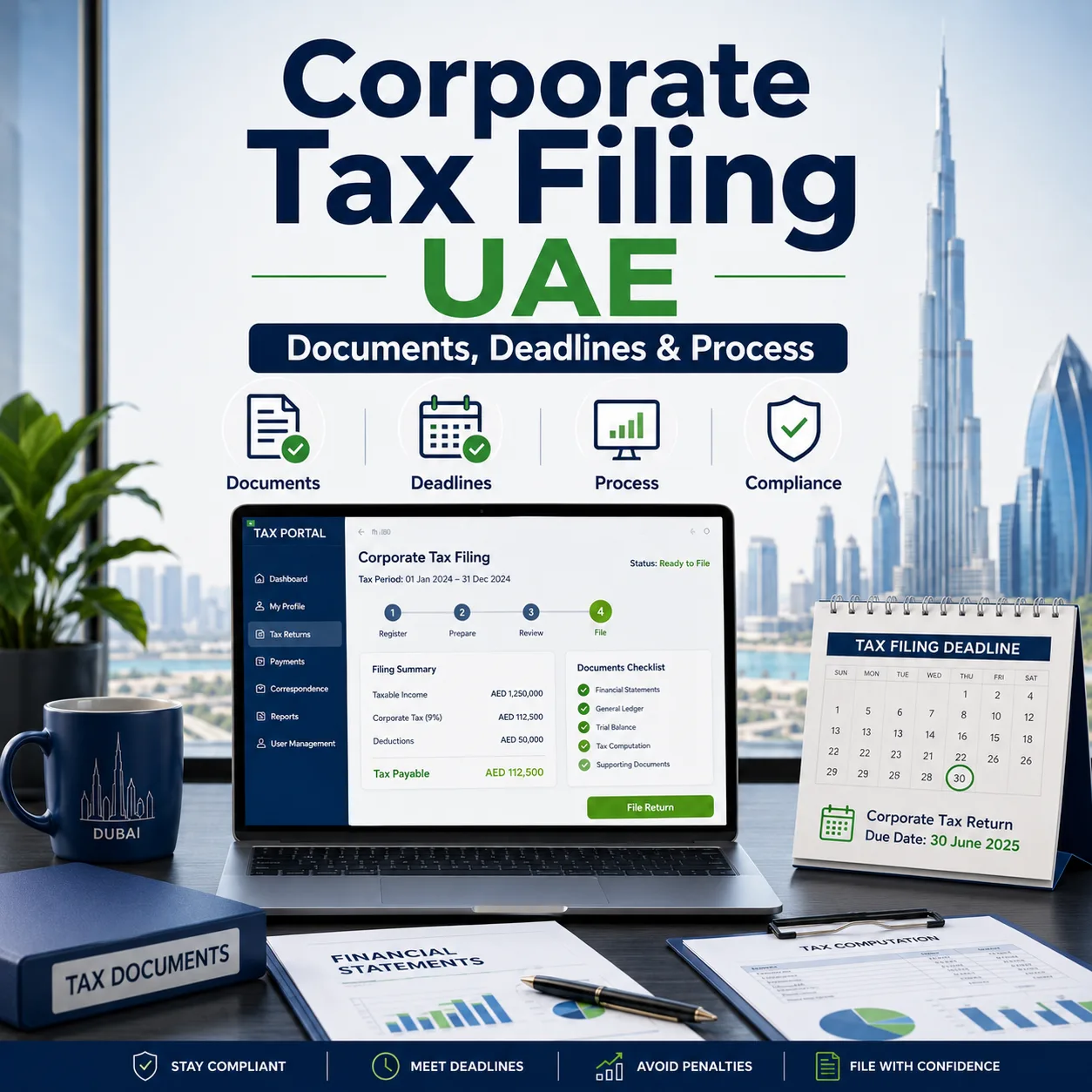 Corporate Tax Return Filing in the UAE: Documents, Deadlines and Process