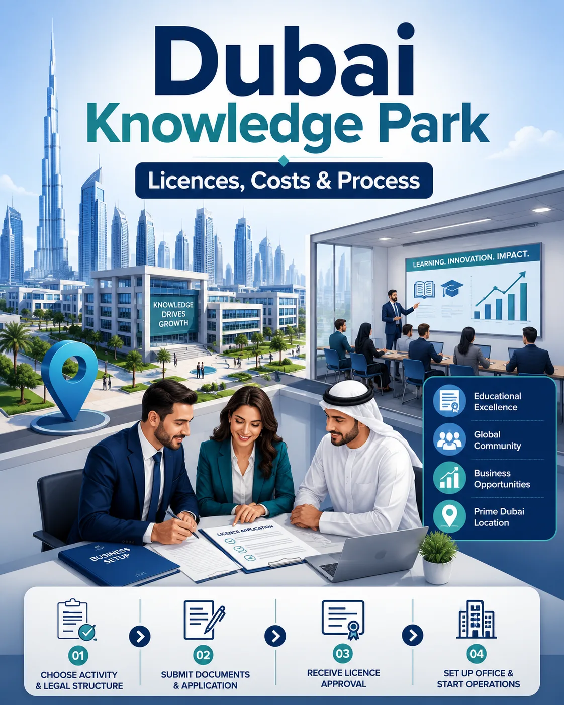 Dubai Knowledge Park Company Setup: Licences, Activities, Costs and Process