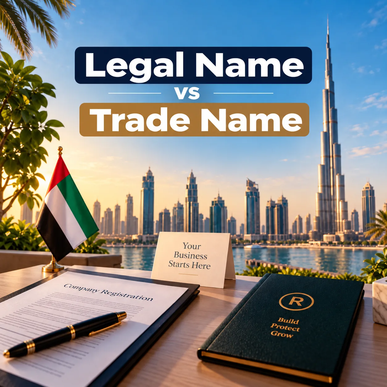 Legal Name vs Trade Name vs Trademark in UAE: Key Differences