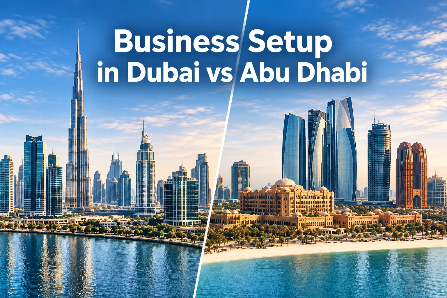 Business Setup in Dubai vs Abu Dhabi: Which Emirate Gives More Value?